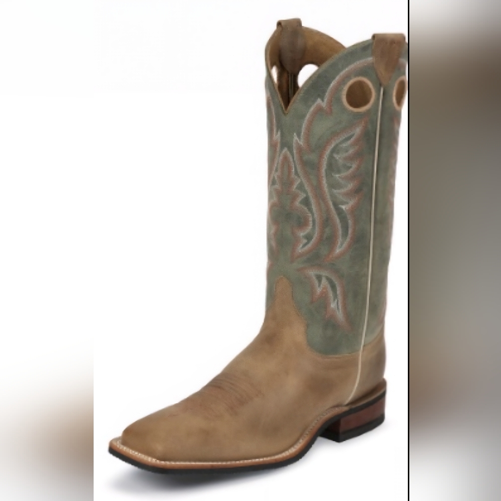 Leather Justin Men's Bent Rail Western boot Cowboy Sz 10.5D